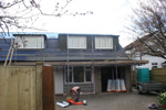 Lathing and Felting to front elevation.