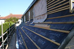 Lathing & Felting below Rear Dormers